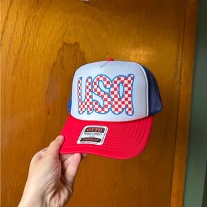 USA Trucker Hat - Red, White & Blue